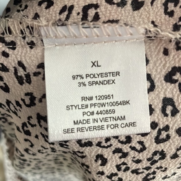 Pink Rose Blush Cheetah Short Sleeve Blouse - Picture 6 of 6